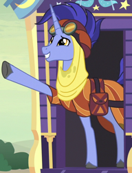 Size: 460x598 | Tagged: safe, screencap, hoo'far, pony, g4, road to friendship, cropped, male, solo, trixie's wagon