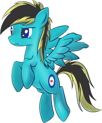 Size: 2428x2915 | Tagged: safe, artist:lonebronyproductions, edit, editor:ciaran, oc, oc only, oc:lone flyer, pegasus, pony, 2020 community collab, derpibooru community collaboration, high res, lonebrony, male, simple background, solo, transparent background