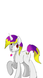 Size: 327x582 | Tagged: safe, artist:exodanexus, oc, oc only, oc:exo, cat, pony, unicorn, vampire, vampony, jewelry, male, necklace, raised hoof, simple background, solo, stallion, transparent background