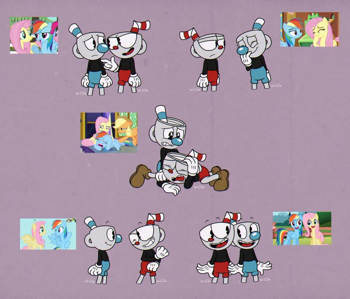 Cuphead in: Problems with the siren (crossover/fanart)