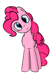 Size: 1920x2560 | Tagged: safe, artist:replaymasteroftime, pinkie pie, earth pony, pony, g4, cute, diapinkes, female, head tilt, looking at you, mare, simple background, solo, transparent background