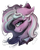 Size: 1600x2000 | Tagged: safe, artist:ignis, oc, oc only, oc:pastel pastiche, pony, unicorn, fanfic:sunless, the sunjackers, bust, commission, cyber, cyberpunk, portrait, simple background, solo, transparent background