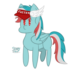 Size: 3000x3000 | Tagged: safe, artist:soupyfox, part of a set, oc, oc only, oc:swift tail, pegasus, pony, chibi, high res, palindrome get, simple background, solo, transparent background, ych result