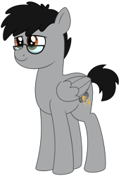 Size: 2187x3172 | Tagged: safe, artist:besttubahorse, derpibooru exclusive, oc, oc only, oc:moon ray, pegasus, pony, 2020 community collab, derpibooru community collaboration, high res, pegasus oc, simple background, solo, standing, transparent background
