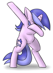 Size: 2931x4023 | Tagged: safe, artist:timsplosion, sea swirl, seafoam, pony, unicorn, g4, armpits, background pony, bipedal, commission, dab, eyes closed, female, mare, simple background, solo, transparent background