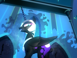 Size: 2048x1536 | Tagged: safe, artist:feuerrader-nmm, nightmare moon, pony, g4, 3d, female, solo