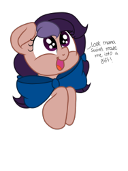 Size: 226x301 | Tagged: safe, artist:itsnovastarblaze, artist:swivel starsong, part of a set, oc, oc only, oc:lavender adagio, pony, be the gift, bowtie, female, filly, offspring, parent:oc:crescend cinnamon, parent:oc:purple flix, parents:oc x oc, simple background, solo, transparent background