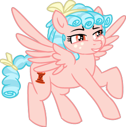 Size: 1434x1448 | Tagged: safe, alternate version, artist:poniidesu, cozy glow, pegasus, pony, g4, bow, cozybetes, cute, eyebrows, female, filly, freckles, simple background, smug, solo, transparent background, wings