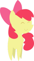 Size: 1833x3270 | Tagged: safe, artist:secret-asian-man, apple bloom, earth pony, pony, g4, apple bloom's bow, bow, female, filly, hair bow, pointy ponies, simple background, solo, transparent background, vector