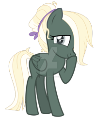 Size: 600x751 | Tagged: safe, artist:ipandacakes, oc, pegasus, pony, deviantart watermark, female, obtrusive watermark, offspring, parent:marble pie, parent:zephyr breeze, simple background, solo, teenager, transparent background, watermark