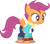 Size: 5661x5000 | Tagged: safe, artist:dashiesparkle edit, edit, editor:crisx284, scootaloo, pony, g4, digimon, digimon tamers, female, makino ruki, rika nonaka, simple background, solo, transparent background