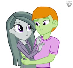 Size: 1600x1491 | Tagged: safe, artist:xxdavid5000xx, marble pie, thorax, equestria girls, g4, crack shipping, equestria girls-ified, female, male, marblax, shipping, straight