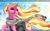 Size: 1920x1200 | Tagged: safe, artist:brainiac, luster dawn, pony, unicorn, g4, bottomless, chest fluff, clothes, cloud, collar, cute, day, eyebrows, eyelashes, eyes closed, female, floating heart, heart, horn, luster mom, lusterbetes, mare, music notes, outdoors, partial nudity, ponytail, pregnant, scarf, singing, sky, solo