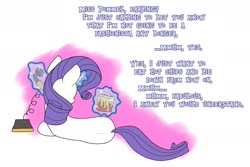 Size: 1800x1200 | Tagged: safe, artist:heir-of-rick, rarity, pony, unicorn, g4, chips, darling, fabulous, food, implied coco pommel, marshmelodrama, phone, rarity being rarity, this will end in weight gain
