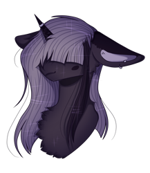 Size: 1062x1221 | Tagged: safe, artist:frost-rime, oc, oc only, pony, unicorn, bust, female, mare, portrait, simple background, solo, transparent background