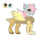 Size: 2500x2000 | Tagged: safe, artist:koloredkat, oc, oc only, oc:eris, hybrid, chest fluff, eye, female, heterochromia, high res, interspecies offspring, not eris, offspring, parent:discord, parent:fluttershy, parents:discoshy, reference sheet, simple background, smiling, story included, transparent background