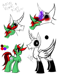 Size: 888x1150 | Tagged: safe, artist:didun850, oc, oc:arial black, oc:minty ace, alicorn, pony, unicorn, blushing, bust, chest fluff, eyes closed, female, kissing, male, mare, oc x oc, reference sheet, shipping, signature, simple background, stallion, straight, text, transparent background
