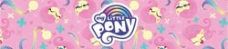 Size: 1858x400 | Tagged: safe, fluttershy, pegasus, pony, g4.5, my little pony: pony life, official, female, my little pony logo, solo