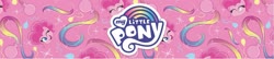 Size: 1857x404 | Tagged: safe, pinkie pie, earth pony, pony, g4, g4.5, my little pony: pony life, official, female, my little pony logo, solo