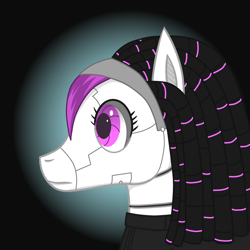 Size: 900x900 | Tagged: safe, artist:inkwelt, oc, oc only, oc:kat, android, pony, robot, robot pony, female, mare, science fiction, solo
