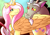 Size: 5000x3500 | Tagged: safe, artist:evianix, part of a set, discord, fluttershy, alicorn, draconequus, pony, g4, alicornified, alternate hairstyle, cutie mark, female, fluttercorn, jewelry, male, mare, princess fluttershy, race swap, regalia, ship:discoshy, shipping, sidemouth, smiling, straight