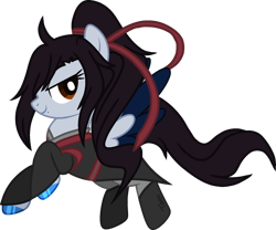 Size: 1024x853 | Tagged: safe, artist:space-higanbana, oc, oc only, oc:shooting star (space-higanbana), pegasus, pony, clothes, cosplay, costume, female, mare, show accurate, simple background, solo, transparent background, wei wuxian
