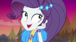 Size: 1920x1080 | Tagged: safe, screencap, rarity, equestria girls, equestria girls series, g4, my little pony equestria girls: sunset's backstage pass, spoiler:eqg series (season 2), female, geode of shielding, magical geodes, music festival outfit, solo
