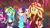Size: 1920x1080 | Tagged: safe, screencap, applejack, fluttershy, rainbow dash, rarity, sci-twi, sunset shimmer, twilight sparkle, equestria girls, equestria girls series, g4, sunset's backstage pass!, spoiler:eqg series (season 2), female, geode of empathy, geode of fauna, geode of super speed, geode of super strength, geode of telekinesis, magical geodes, music festival outfit