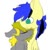 Size: 300x300 | Tagged: safe, artist:crazysketch101, oc, oc only, oc:light shade, oc:snuggie, pony, duo, nuzzling, shipping