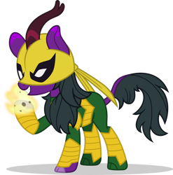 Size: 1280x1294 | Tagged: safe, artist:mlp-trailgrazer, oc, oc only, kirin, clothes, cosplay, costume, iron fist, simple background, solo, transparent background