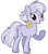 Size: 1101x1247 | Tagged: safe, artist:rainbow eevee, earth pony, pony, battle for dream island, cute, female, gate, gaty (battle for dream island), mare, open mouth, ponified, raised hoof, simple background, solo, transparent background