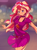 Size: 2200x3000 | Tagged: safe, artist:rockset, sunset shimmer, equestria girls, equestria girls series, g4, spring breakdown, spoiler:eqg series (season 2), clothes, cute, cutie mark on clothes, dress, female, high res, looking at you, shimmerbetes, smiling, solo