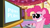 Size: 933x518 | Tagged: safe, edit, edited screencap, editor:logan jones, screencap, pinkie pie, g4, adorable face, big eyes, controller, cute, female, hub logo, oneyplays, sugarcube corner, television, the hub