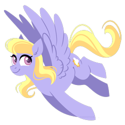 Size: 1200x1200 | Tagged: safe, artist:bigmoon206, cloud kicker, pegasus, pony, g4, cute, ear fluff, female, lineless, mare, simple background, solo, spread wings, transparent background, wings