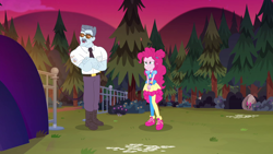 Size: 1920x1080 | Tagged: safe, screencap, max steele, pinkie pie, equestria girls, equestria girls series, g4, sunset's backstage pass!, spoiler:eqg series (season 2), shoes, sneakers