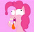 Size: 1900x1800 | Tagged: safe, artist:mashoart, pinkie pie, earth pony, pony, g4, courage the cowardly dog, tongue out, wat