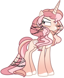 Size: 2210x2713 | Tagged: safe, artist:rerorir, oc, oc only, alicorn, pony, base used, concave belly, female, high res, mare, simple background, slender, solo, thin, transparent background