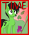 Size: 1276x1532 | Tagged: safe, artist:flotsam, oc, oc only, oc:filly anon, earth pony, pony, 4chan, 4chan logo, cover art, drawthread, female, filly, flag, solo, time magazine