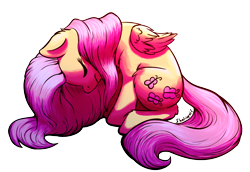 Size: 1378x949 | Tagged: safe, artist:shaliwolf, fluttershy, pegasus, pony, g4, digital art, eyes closed, female, mare, simple background, solo, transparent background