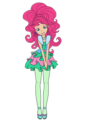 Size: 2480x3508 | Tagged: safe, artist:onlymeequestrian, pinkie pie, human, equestria girls, g4, female, high res, humanized, simple background, solo, transparent background