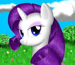 Size: 960x840 | Tagged: safe, artist:zigword, rarity, pony, g4, bust, female, looking at you, old version, solo