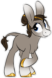 Size: 1278x1913 | Tagged: safe, artist:mulberrytarthorse, oc, oc only, donkey, pony, male, simple background, solo, toy, transparent background