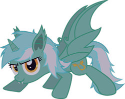 Size: 531x419 | Tagged: safe, alternate version, artist:php178, lyra heartstrings, bat pony, pony, unicorn, g4, .svg available, altered cutie mark, archive, bat ponified, female, lyrabat, race swap, simple background, solo, svg, transparent background, vector