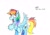 Size: 1024x710 | Tagged: safe, artist:gafelpoez, rainbow dash, pegasus, pony, g4, female, franz ferdinand, mare, no pupils, raised hoof, solo, song reference in the description, traditional art