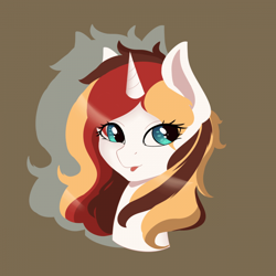 Size: 700x700 | Tagged: safe, artist:amaliyacloud, oc, oc only, oc:scarlet serenade, pony, unicorn, eye, eyes, female, long mane, mare