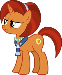 Size: 2467x3000 | Tagged: safe, artist:семена мертвых, edit, editor:slayerbvc, vector edit, stellar flare, pony, unicorn, g4, the parent map, clothes, female, high res, jewelry, mare, necklace, pearl necklace, scarf, simple background, sockless stellar flare, solo, transparent background, vector