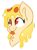 Size: 1073x1445 | Tagged: safe, artist:northwindsmlp, oc, oc only, oc:mozzarella orgy, food pony, original species, pizza pony, pony, bust, female, mare, pizza, portrait, simple background, solo, tongue out, transparent background