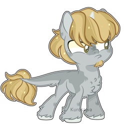 Size: 1716x1732 | Tagged: safe, artist:kurosawakuro, oc, oc only, pony, unicorn, base used, chest fluff, colored pupils, colt, frown, leonine tail, male, simple background, solo, transparent background, unshorn fetlocks