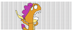 Size: 1346x549 | Tagged: safe, artist:1126jewel5, smolder, dragon, g4, 1000 hours in ms paint, angry, dragoness, female, meme, no pupils, quality, screaming, simple background, solo, teeth, text, triggered, white background, wingless