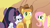 Size: 1280x720 | Tagged: safe, screencap, braeburn, fluttershy, rarity, twilight sparkle, earth pony, pegasus, pony, unicorn, g4, over a barrel, season 1, female, male, mare, stallion, unicorn twilight